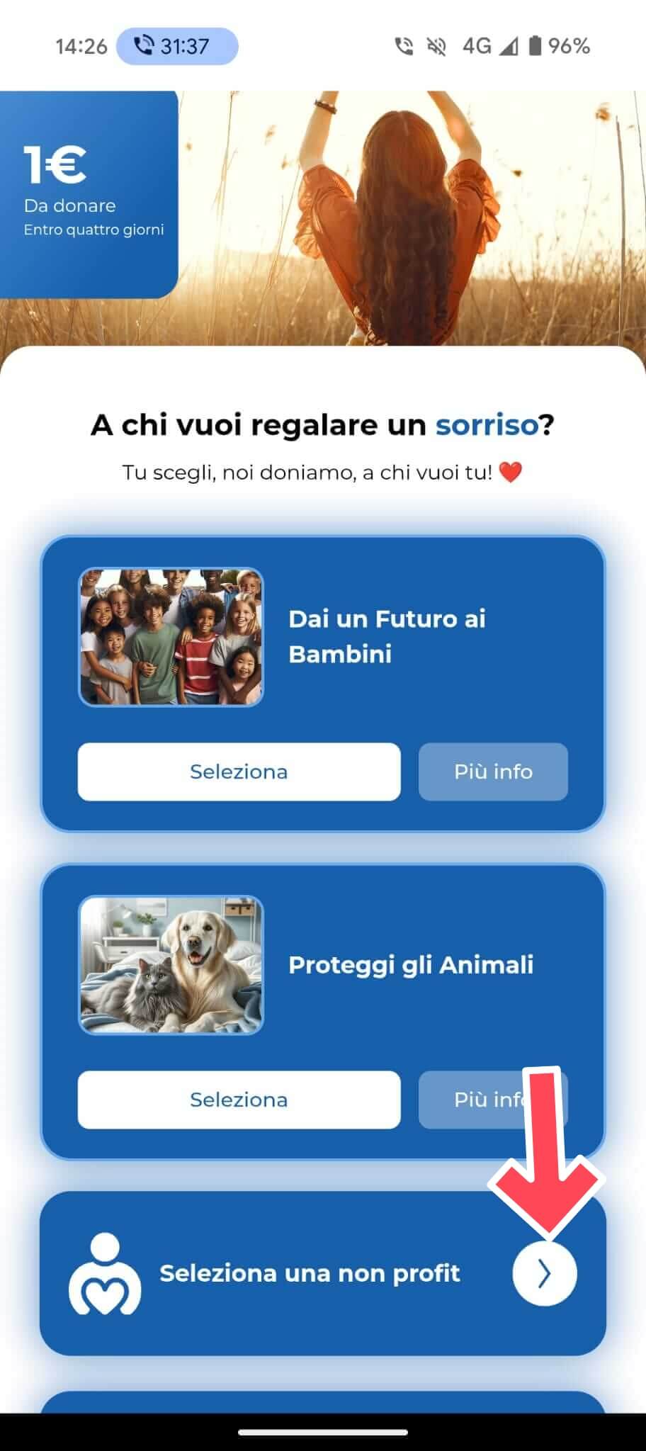 Seleziona non profit